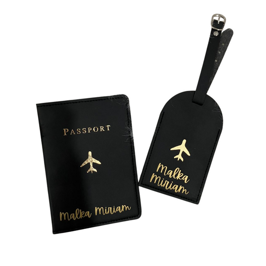 Passport Holder & Luggage Tag Set