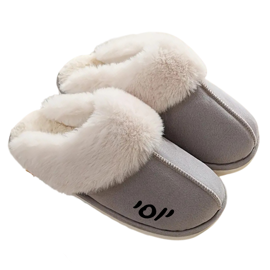 Fur Slippers Solid Colors